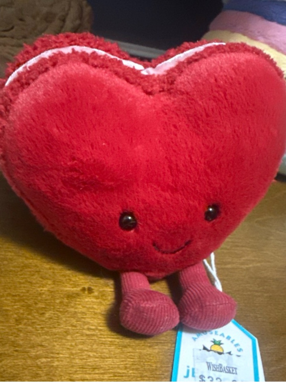 Jellycat Arlette Heart Macaron